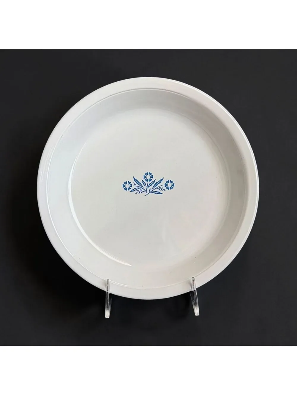 Vintage Corning Ware Blue Cornflower P-309 9 Inch Pyroceram Pie Plate USA